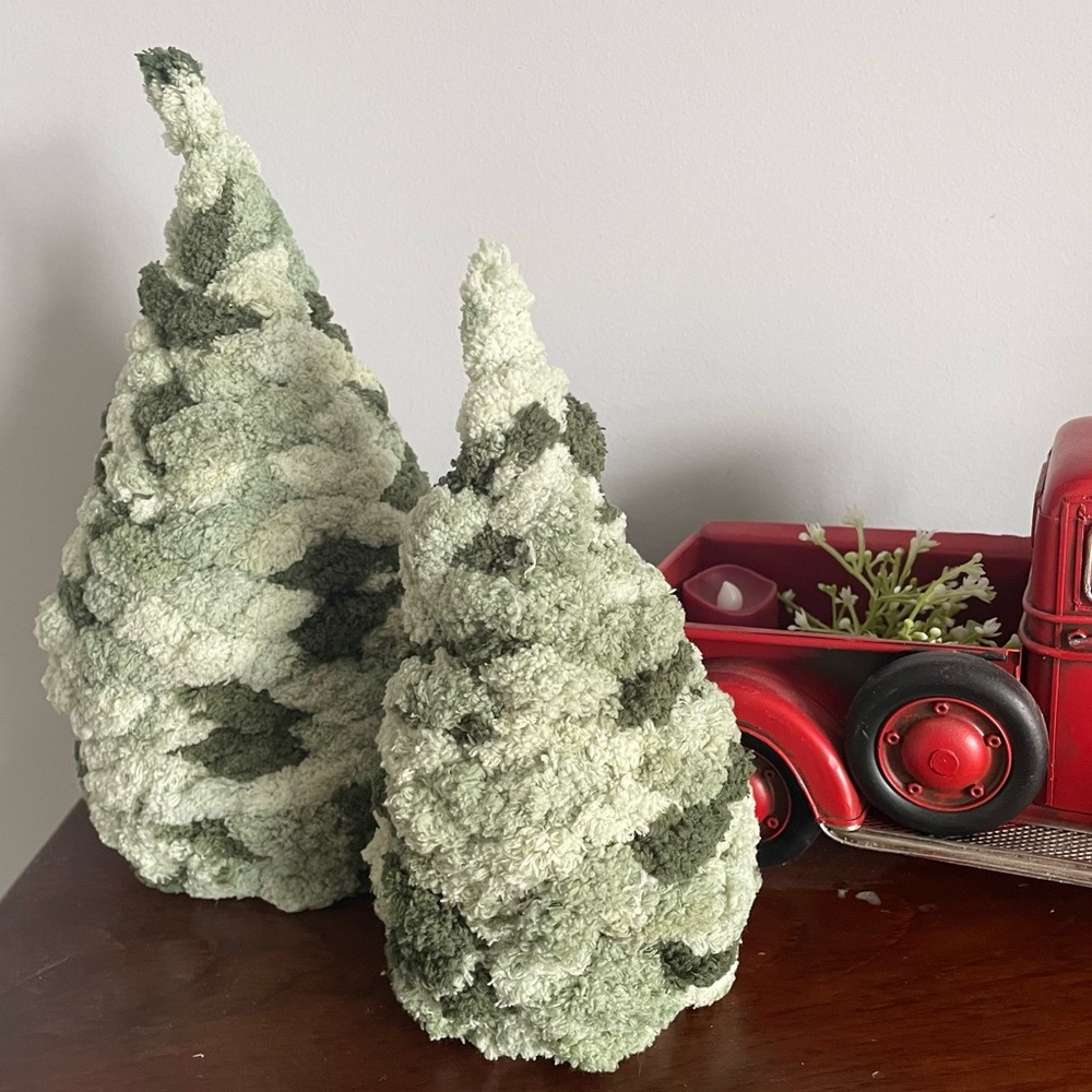 Hand Knitted Decorative Tree